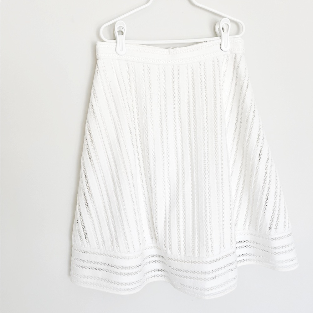 J. Crew white skirt, size 0, only worn once!